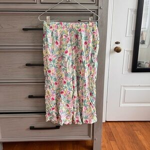 Floral Print Women's cropped pants